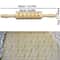Christmas Embossed Wooden Rolling Pin 3D Engraved Holiday Cookie Baking Roller 4