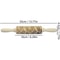 Christmas Embossed Wooden Rolling Pin 3D Engraved Holiday Cookie Baking Roller 16