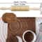 Christmas Embossed Wooden Rolling Pin 3D Engraved Holiday Cookie Baking Roller 19