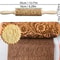 Christmas Embossed Wooden Rolling Pin 3D Engraved Holiday Cookie Baking Roller 27