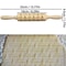Christmas Embossed Wooden Rolling Pin 3D Engraved Holiday Cookie Baking Roller 25