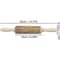 Christmas Embossed Wooden Rolling Pin 3D Engraved Holiday Cookie Baking Roller 28