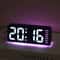 Portable Digital LED Alarm Clock With Date Display Dual Alarms Night Light 7