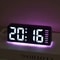 Portable Digital LED Alarm Clock With Date Display Dual Alarms Night Light 7