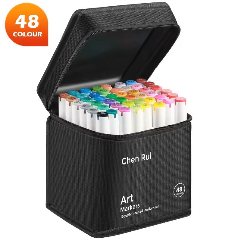 Professional Dual Tip Alcohol Art Marker Set For Drawing Coloring 6