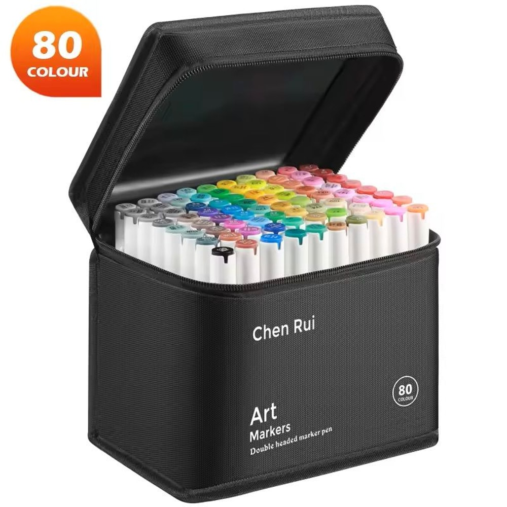 Professional Dual Tip Alcohol Art Marker Set For Drawing Coloring 7