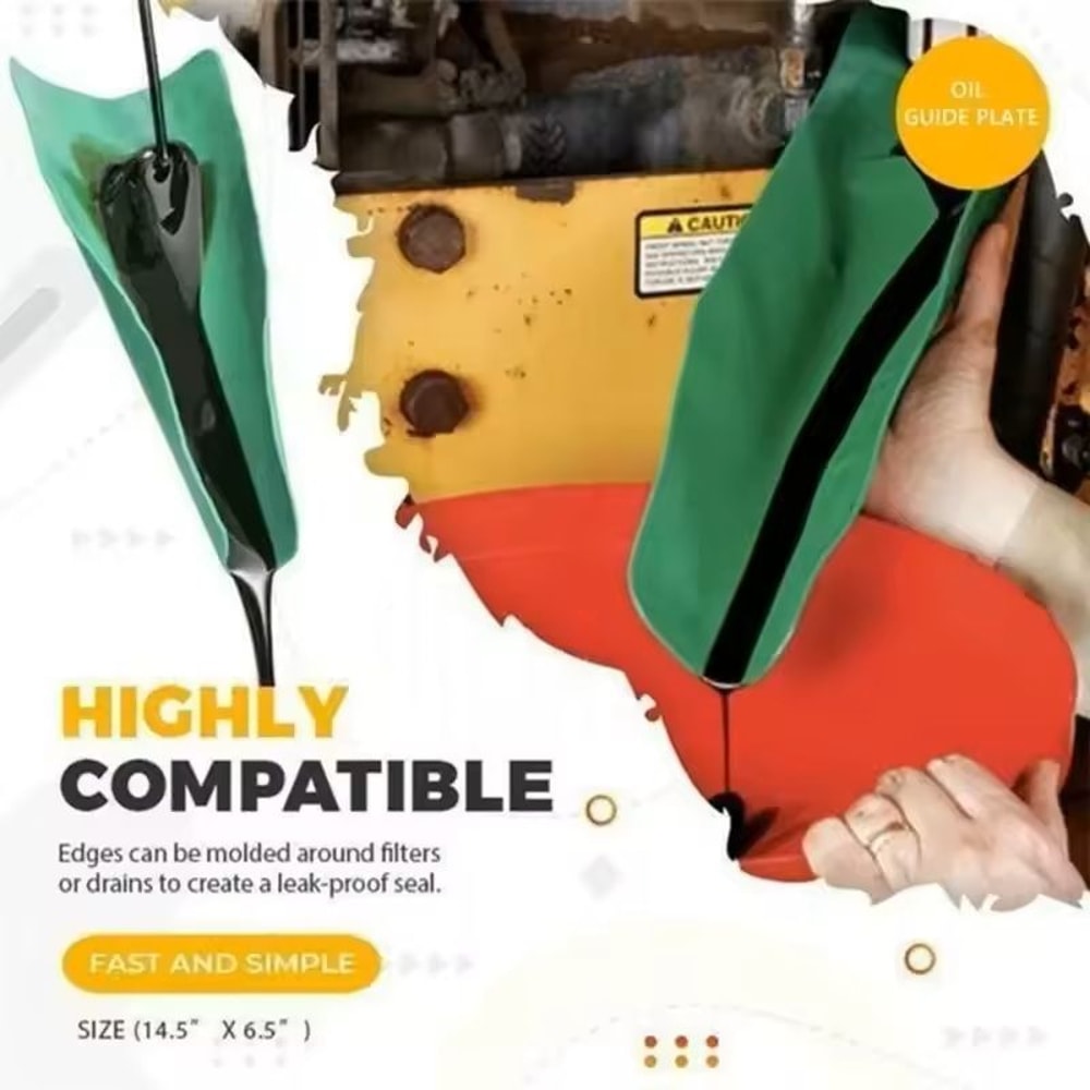 Foldable Flexible Car Funnel SpillFree Oil Fluid DrainFilling Tool For Cars Motorcycles Machinery 0