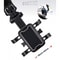360 Degrees Car Phone Clip Mount Flexible Rearview Mirror Mobile Holder For IPhone Android 3