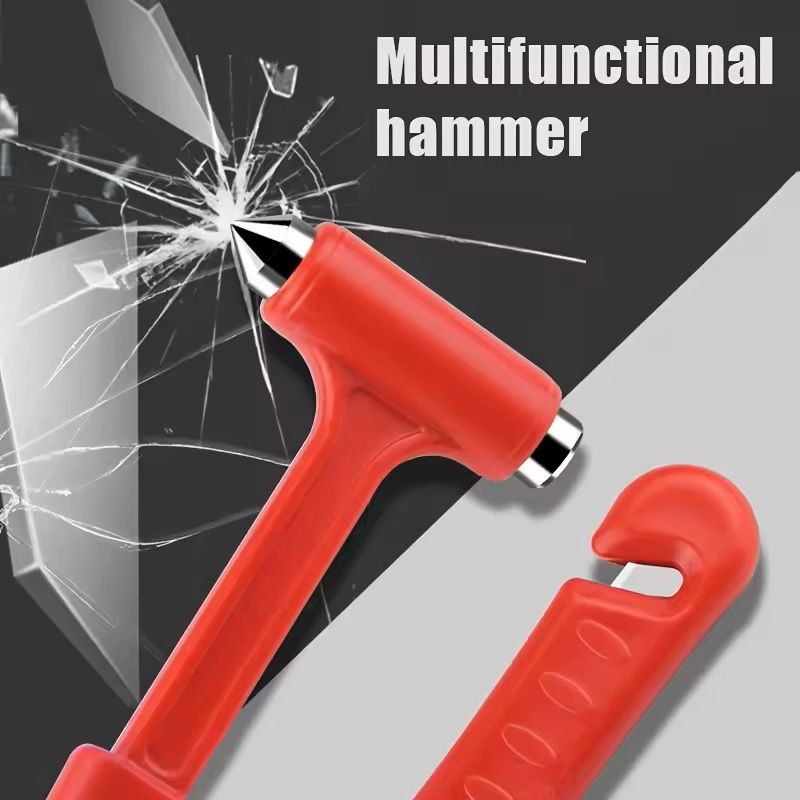 Steel Car Emergency Hammer With Belt Cutter Vehicle Safety Escape Tool For Cars Trucks SUVs 2