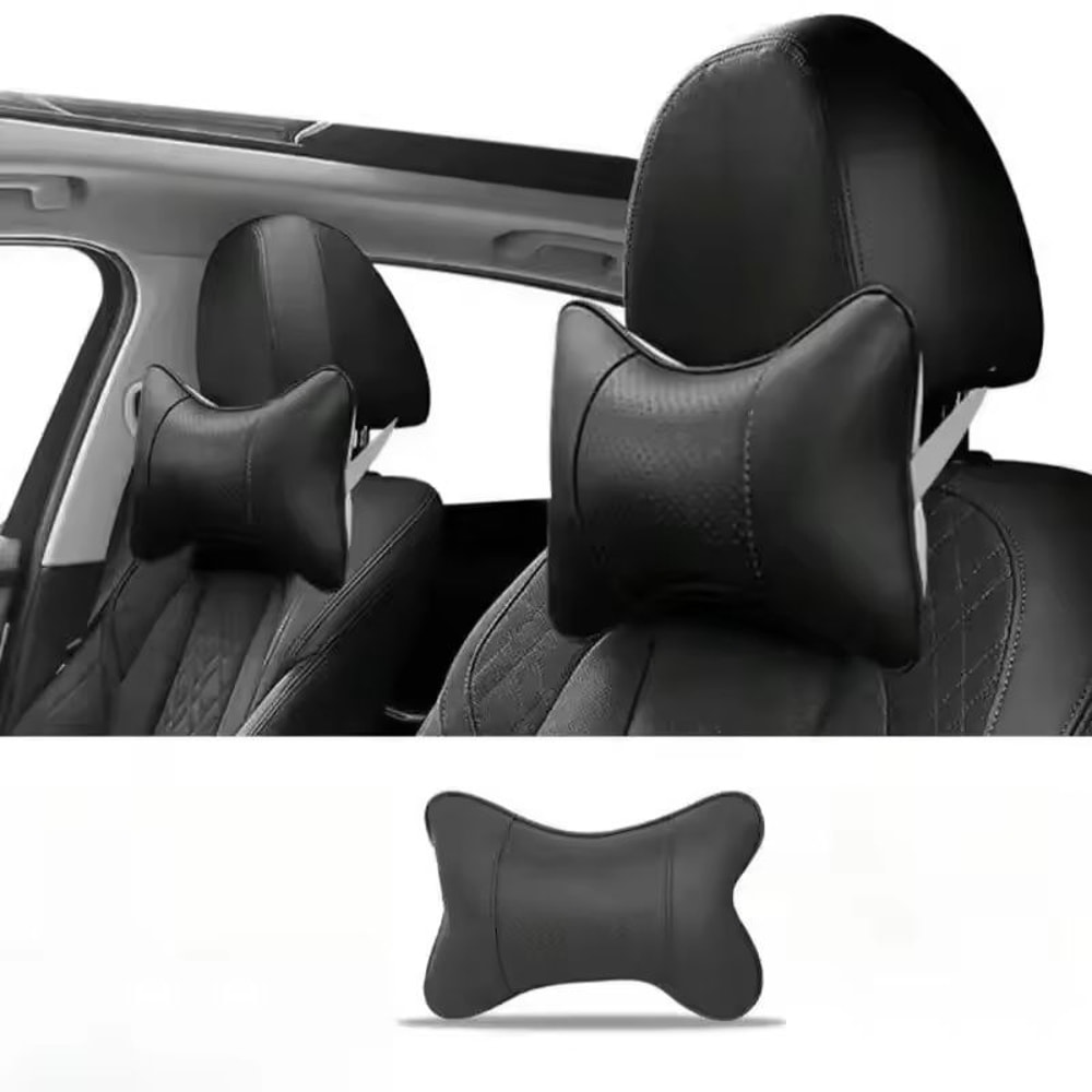 Breathable Mesh Headrest Pillow Car Seat Neck Head Support Cushion For Driver Passenger Comfort 0