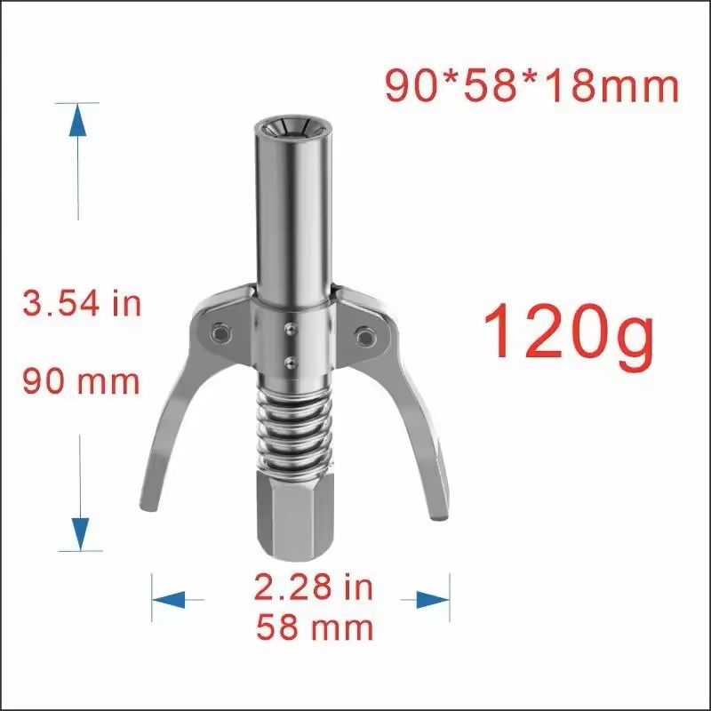 10000 PSI Grease Gun Coupler QuickRelease NPT 18 Grease Nozzle For Automotive Machinery Repair 1