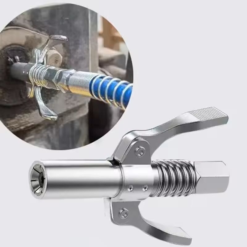 10000 PSI Grease Gun Coupler QuickRelease NPT 18 Grease Nozzle For Automotive Machinery Repair 0