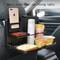 Portable Folding Car Dining Table Back Seat Food Tray Cup Holder Storage Shelf For Cars SUVs Fami 4