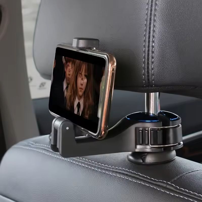 Multifunction Headrest Phone Holder Hook Adjustable Rear Seat Car Mount For Phones GPS Bags 5