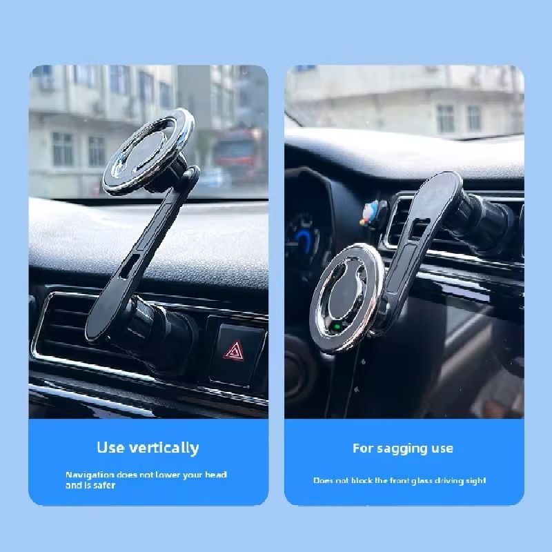 MagSafeCompatible Magnetic Car Phone Holder Universal Dashboard Vent Mount For IPhone Samsung GPS 7
