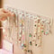 Acrylic WallMounted Necklace Hanger Jewelry Organizer For Necklaces Bracelets Chains Clear Hanging 2
