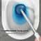 Wall Mounted Silicone Toilet Brush Set With Holder Flexible Long Handle Bathroom Cleaning Brush 4