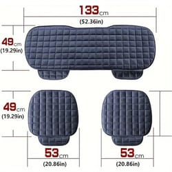 plush non-slip car front and back seat protector – soft durable seat cushion mat for comfort & protection