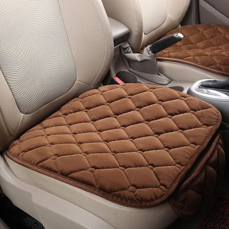 Plush NonSlip Car Front And Back Seat Protector Soft Durable Seat Cushion Mat For Comfort Protect 9
