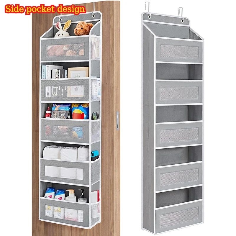 5Shelf Hanging Storage Organizer AntiTilt Large Capacity OvertheDoor Organizer For Bedroom Bath 6
