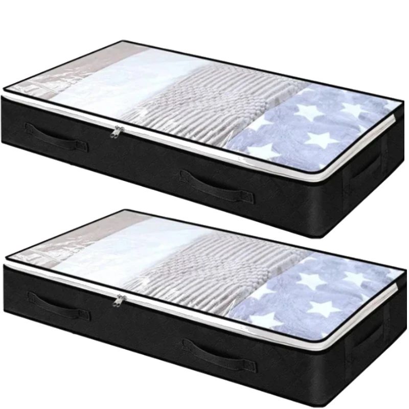 Ultra Space Under Bed Storage Bags Large Capacity Foldable Quilt Clothes Organizer Dustproof Ward