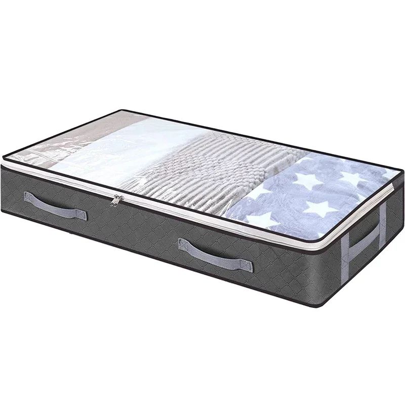 Ultra Space Under Bed Storage Bags Large Capacity Foldable Quilt Clothes Organizer Dustproof Ward