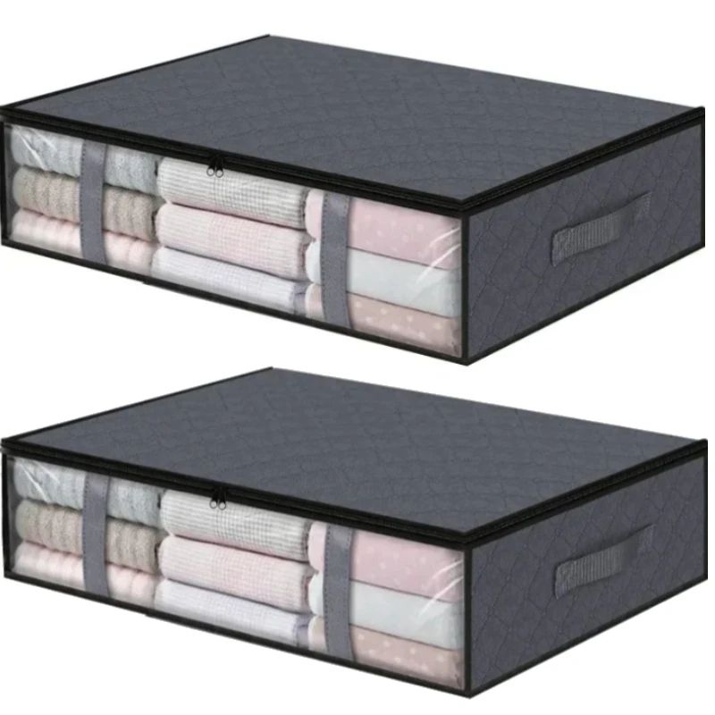 Ultra Space Under Bed Storage Bags Large Capacity Foldable Quilt Clothes Organizer Dustproof Ward