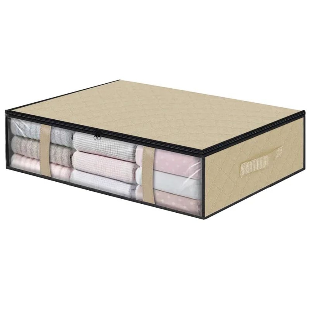 Ultra Space Under Bed Storage Bags Large Capacity Foldable Quilt Clothes Organizer Dustproof Ward