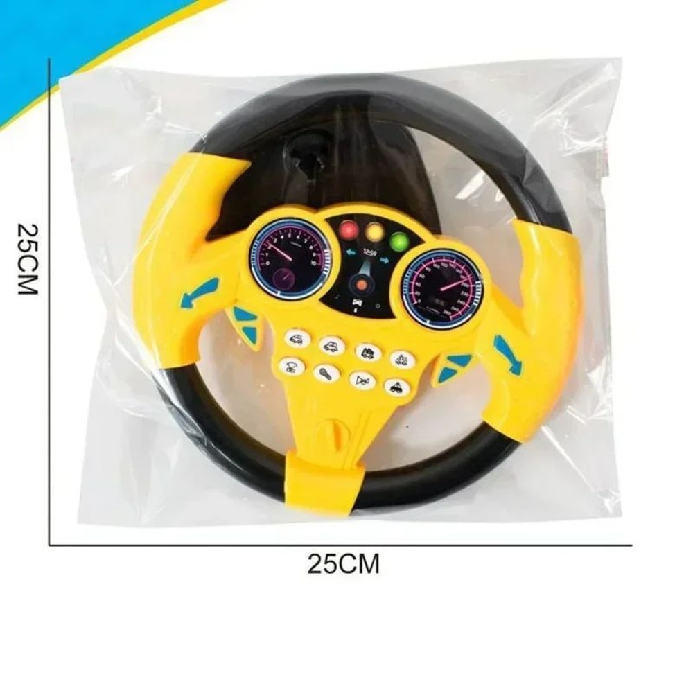 Infant Musical Steering Wheel Toy For Stroller Car LightUp Early Learning Driving Toy With Sounds
