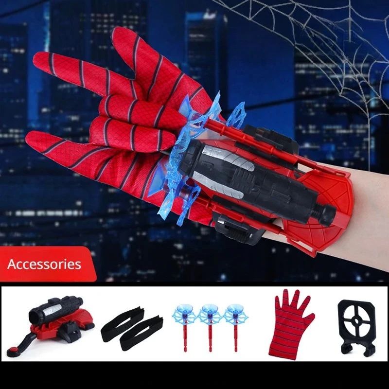 Anime Hero Action Figure Wrist Launcher Glove Set Kids Role Play Toy With Collectible Figures Bat 2