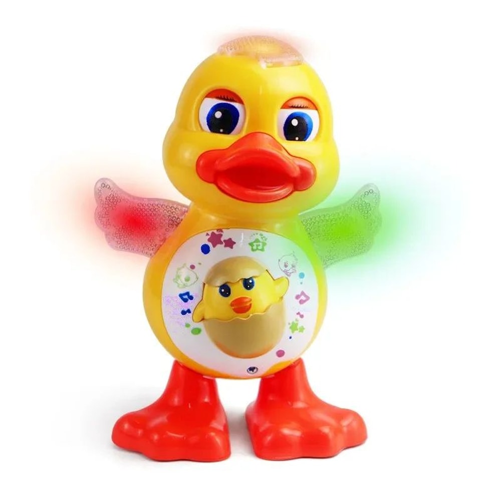 Electric Interactive Dancing Duck Toy With Music Flashing Lights Educational Musical Animal Toy F 4