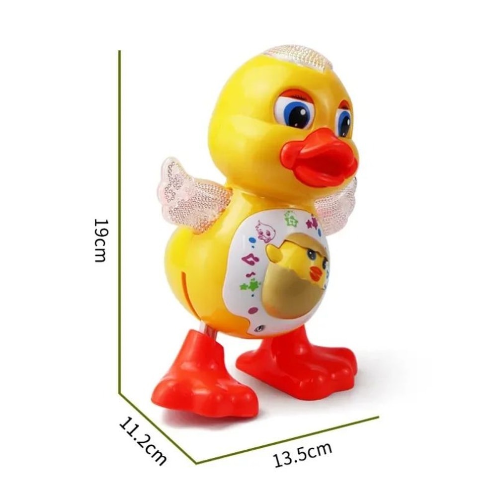 Electric Interactive Dancing Duck Toy With Music Flashing Lights Educational Musical Animal Toy F 5