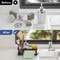 Kitchen Sink Sponge Holder With Auto Drain Plastic Sink Caddy Organizer With Removable Brush Holde 5