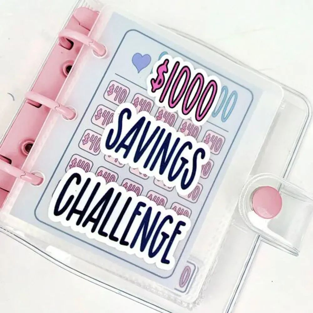 1000 Savings Challenge Binder Money Saving Binder With Envelopes Cash Budget Planner And Challenge 3
