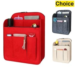 longchamp backpack organizer insert – multi-pocket felt inner bag liner for secure storage & shape protection