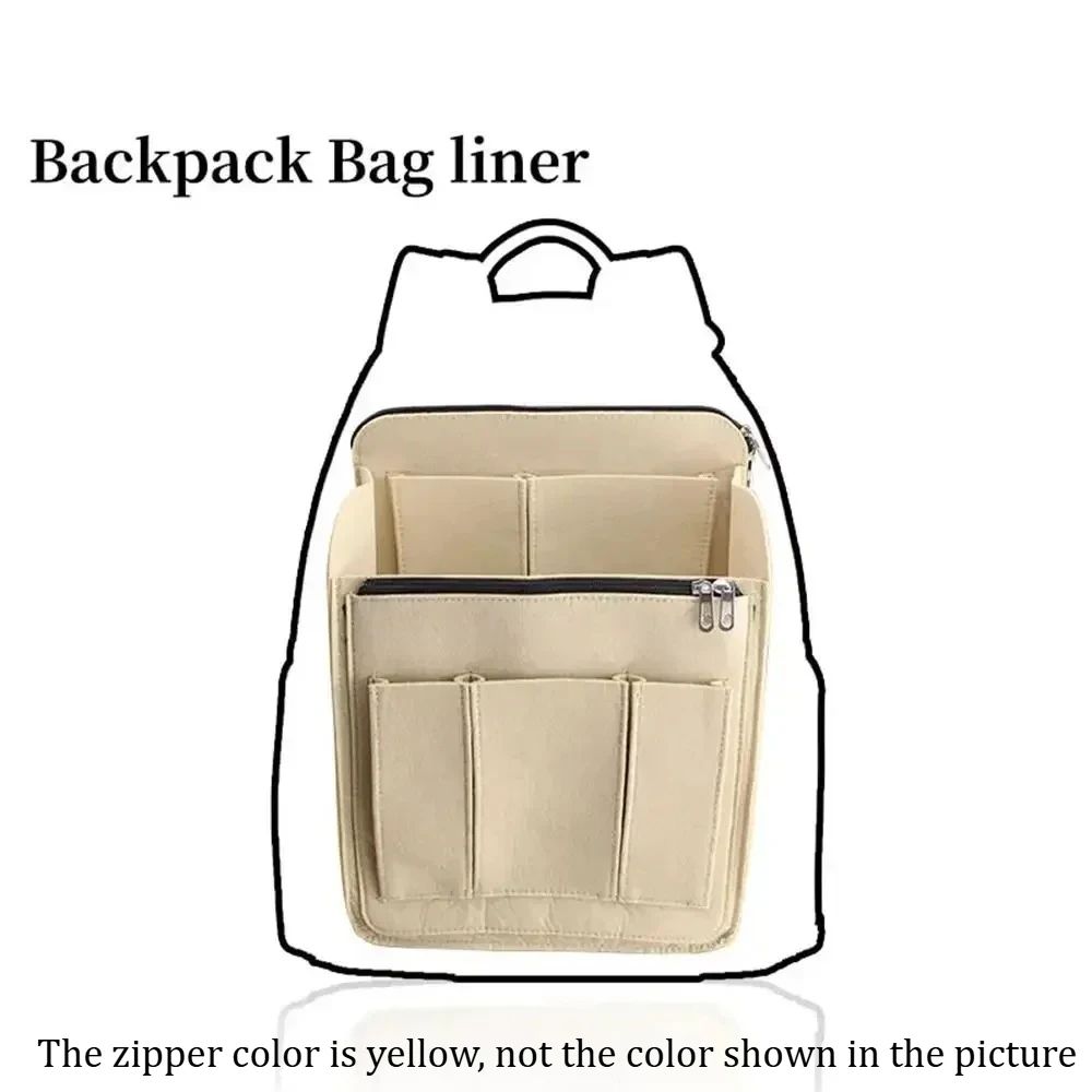 Longchamp Backpack Organizer Insert MultiPocket Felt Inner Bag Liner For Secure Storage Shape Pro 1