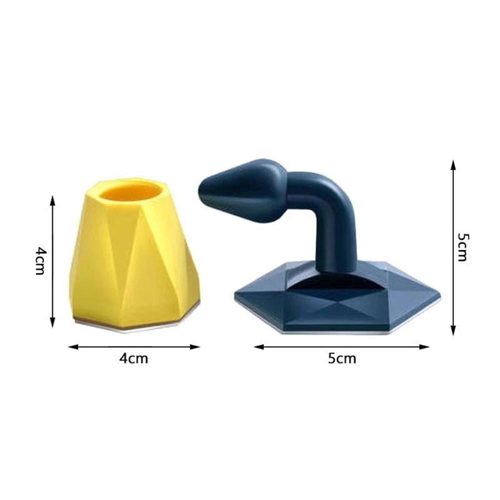 Silent Silicone Door Stopper No Drill Wall Mount Door Holder With Strong Suction Anti Bump Touch 5