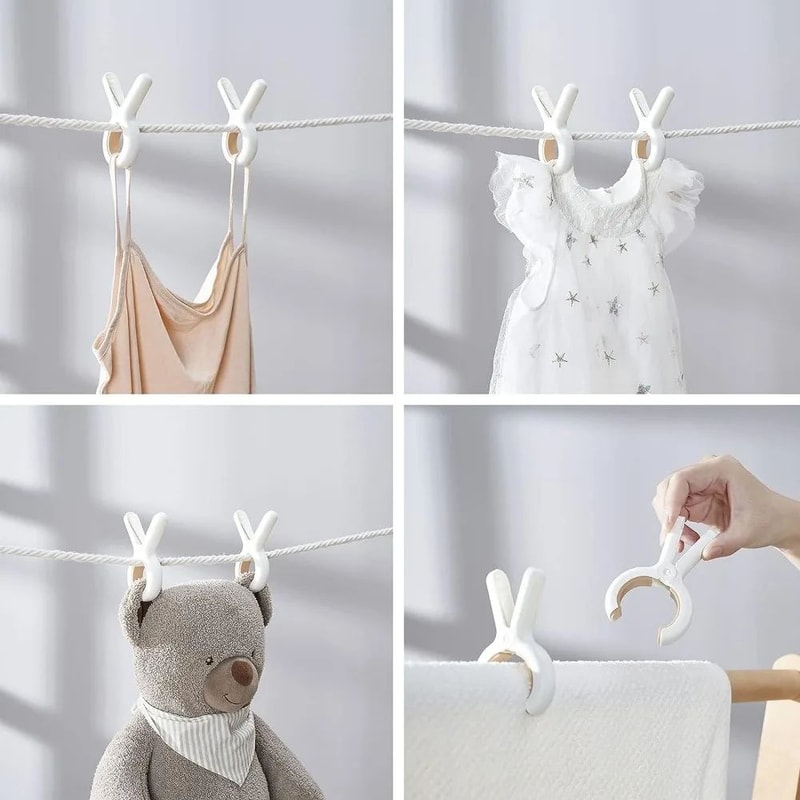 Windproof Beach Towel Clips 24 Pcs Per Pack HeavyDuty Plastic Quilt Clothes Hangers For Drying An 4