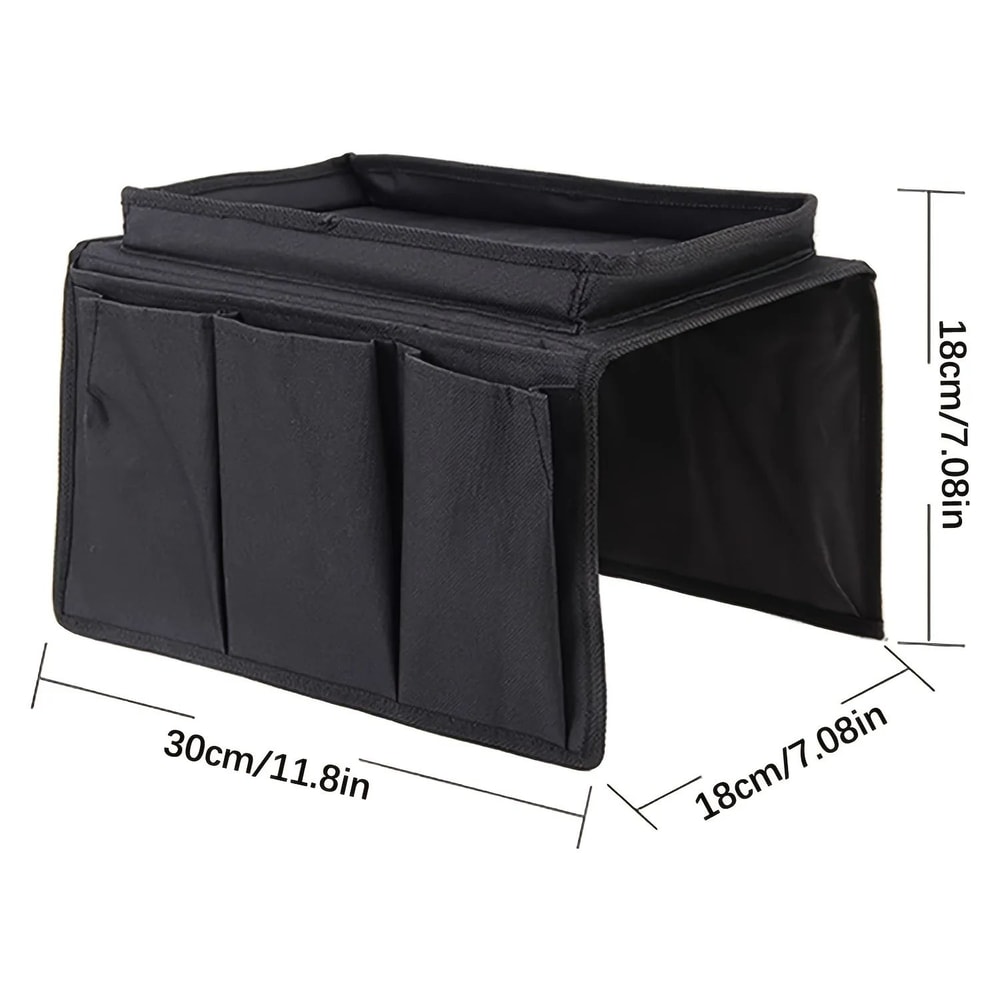 Sofa Armrest Organizer Storage Bag Convenient Side Pocket Holder For Remote Controls Magazines Re 5