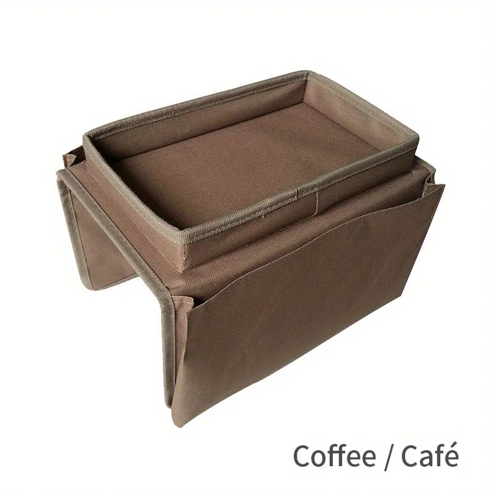 Sofa Armrest Organizer Storage Bag Convenient Side Pocket Holder For Remote Controls Magazines Re 8