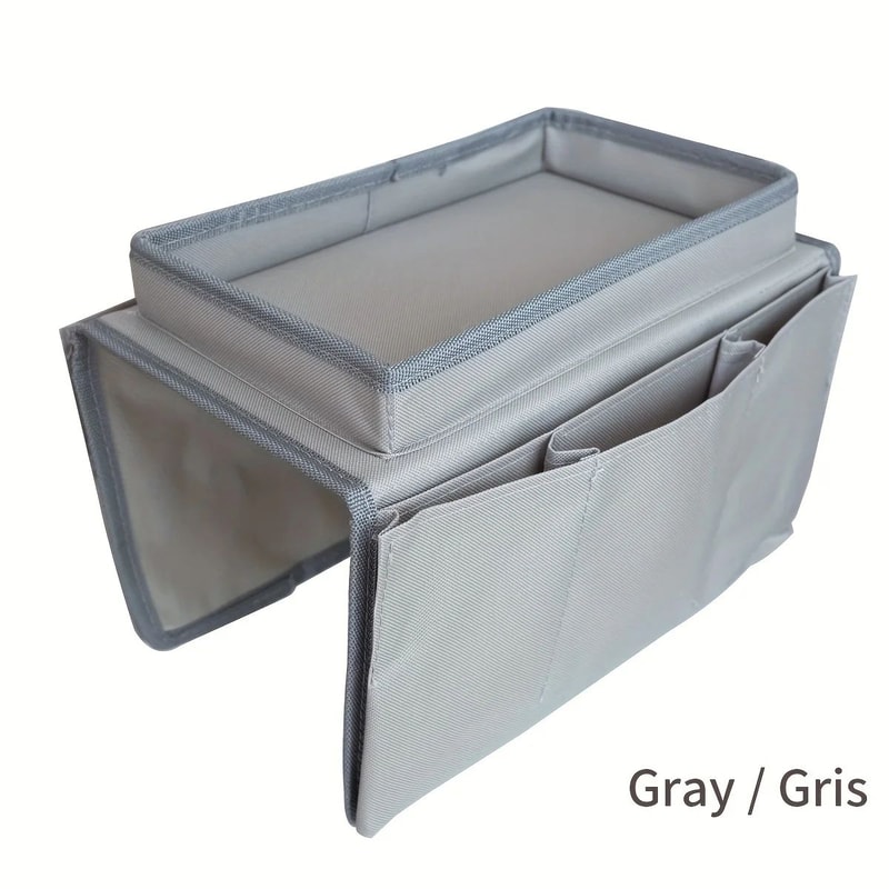 Sofa Armrest Organizer Storage Bag Convenient Side Pocket Holder For Remote Controls Magazines Re 6