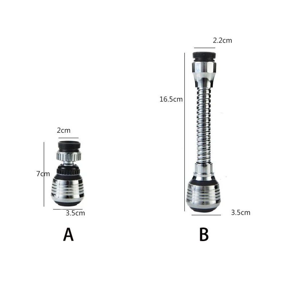 360 Rotating Faucet Extender Aerator High Pressure Water Saving Bubbler For Kitchen Bathroom Sink 5