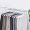 5in1 Space Saving Pants Hanger Stainless Steel Folding Trouser Tie Rack Closet Organizer 4