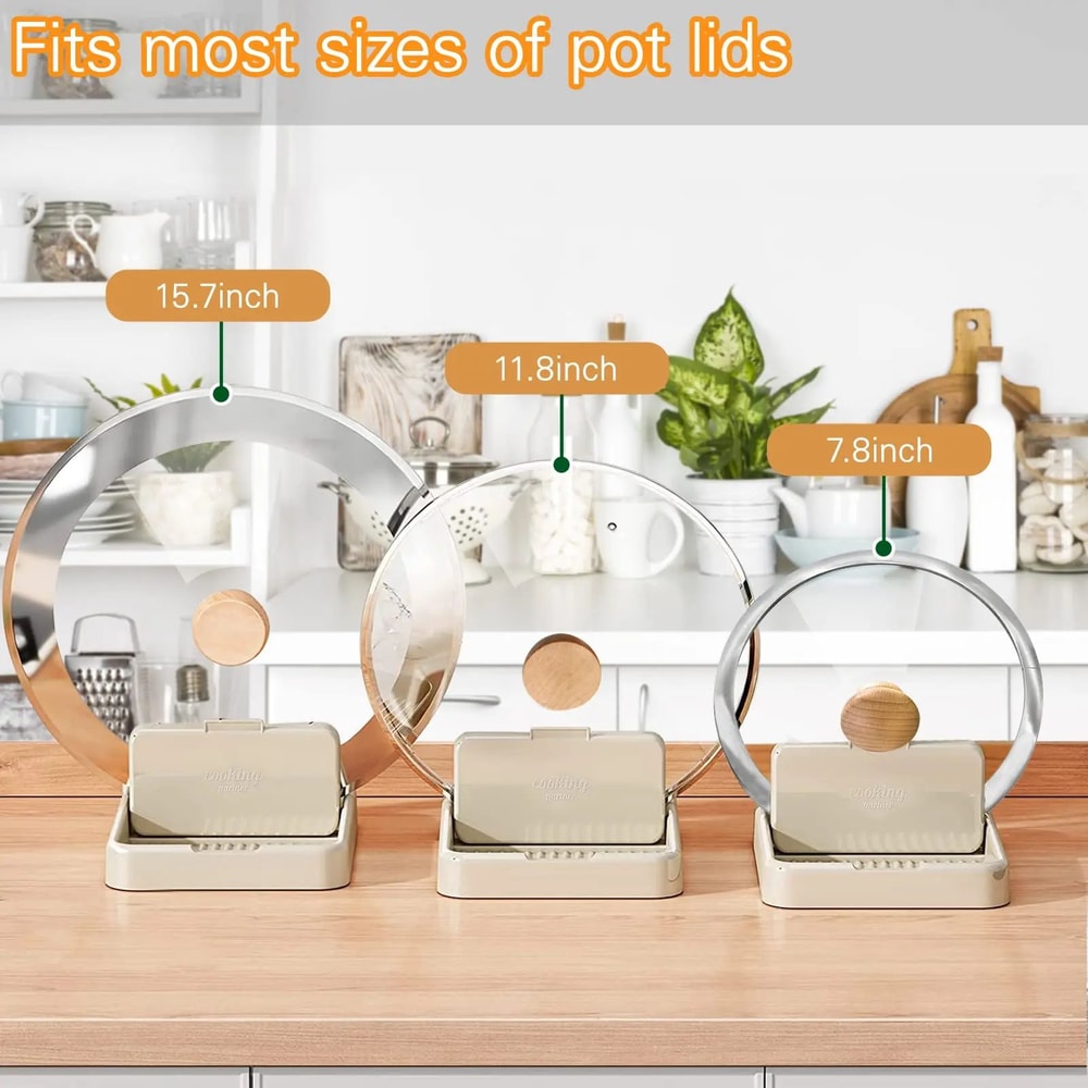 Spoon Rest With Lid Holder Heat Resistant Stove Top Utensil Rest For Spatulas Ladles And Pot Lids 3