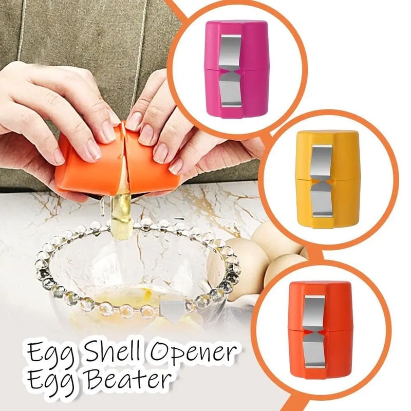 Handheld Egg Opener Cracker Set Food Safe Egg Breaker Tool For Cooking Baking And Camping 2