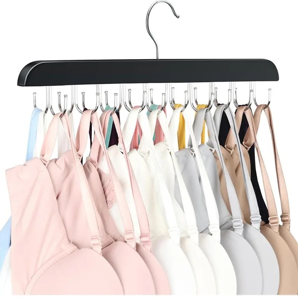 20 Hook Wooden Belt Hanger Organizer Space Saving Scarf Belt Tie Storage Rack For Bedroom Closet 7