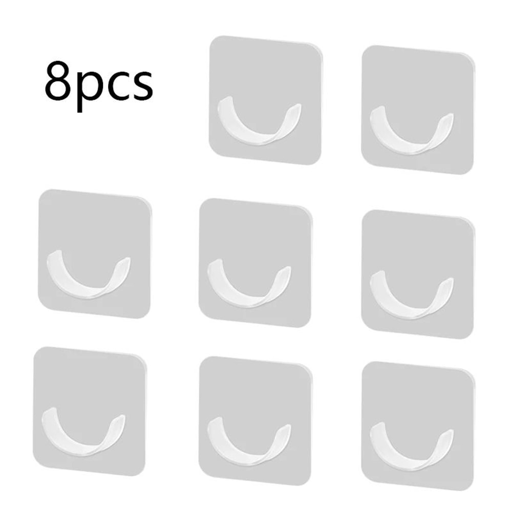 No Drill Curtain Rod Holders With Strong Adhesive Shower Tension Rod Brackets For Bathroom Windo