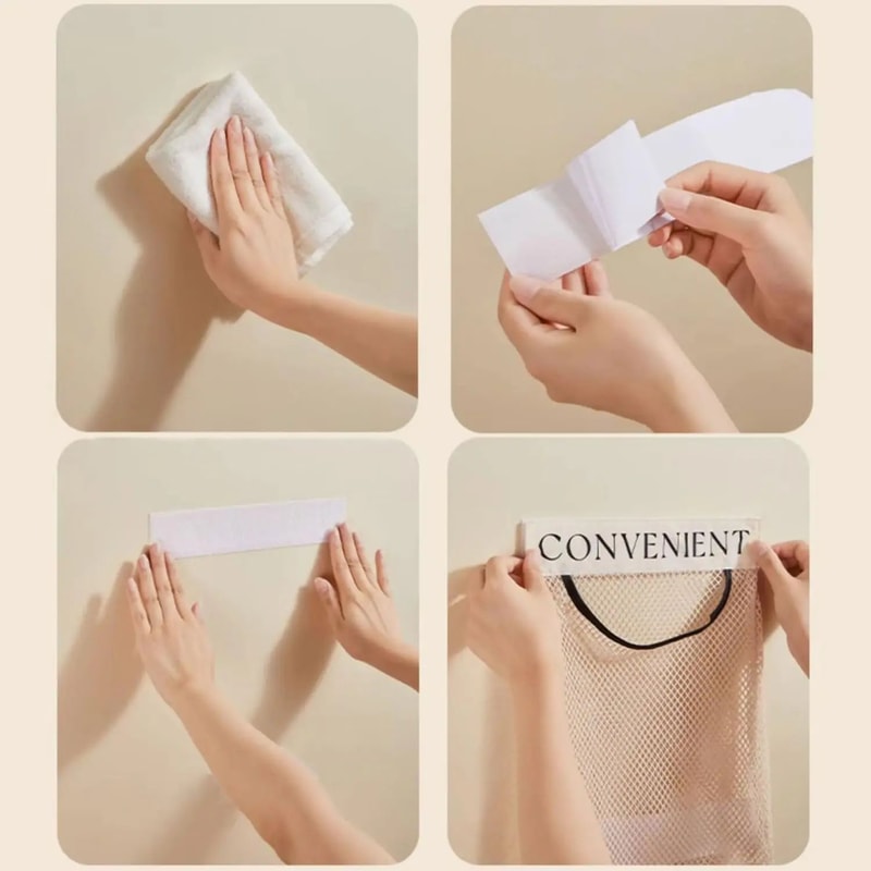 Mesh Storage Wall Organizer Large Capacity Reusable Bag For Kitchen Groceries Pantry Organization 4