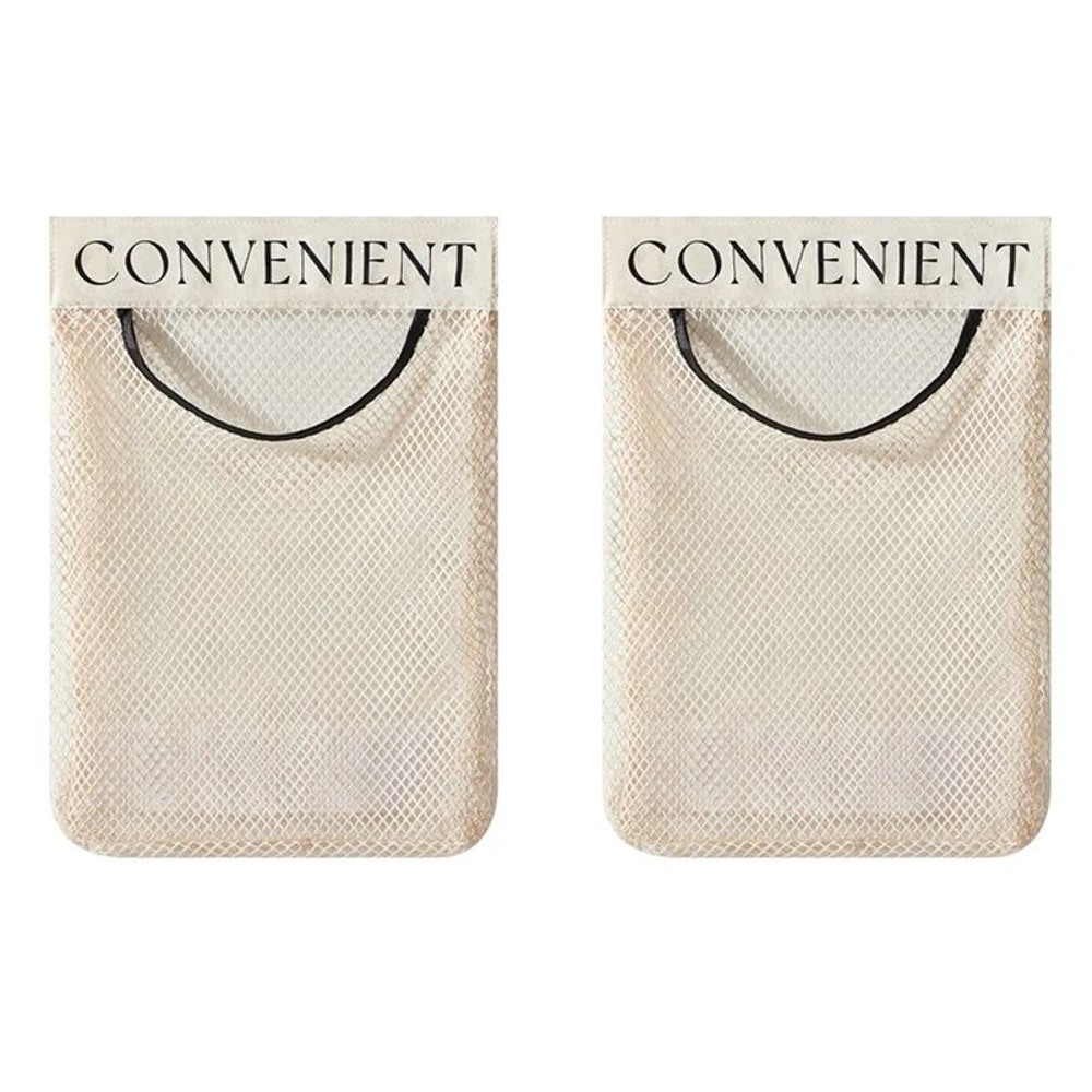 Mesh Storage Wall Organizer Large Capacity Reusable Bag For Kitchen Groceries Pantry Organization 7