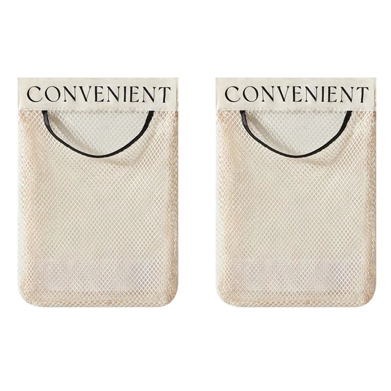 Mesh Storage Wall Organizer Large Capacity Reusable Bag For Kitchen Groceries Pantry Organization 7